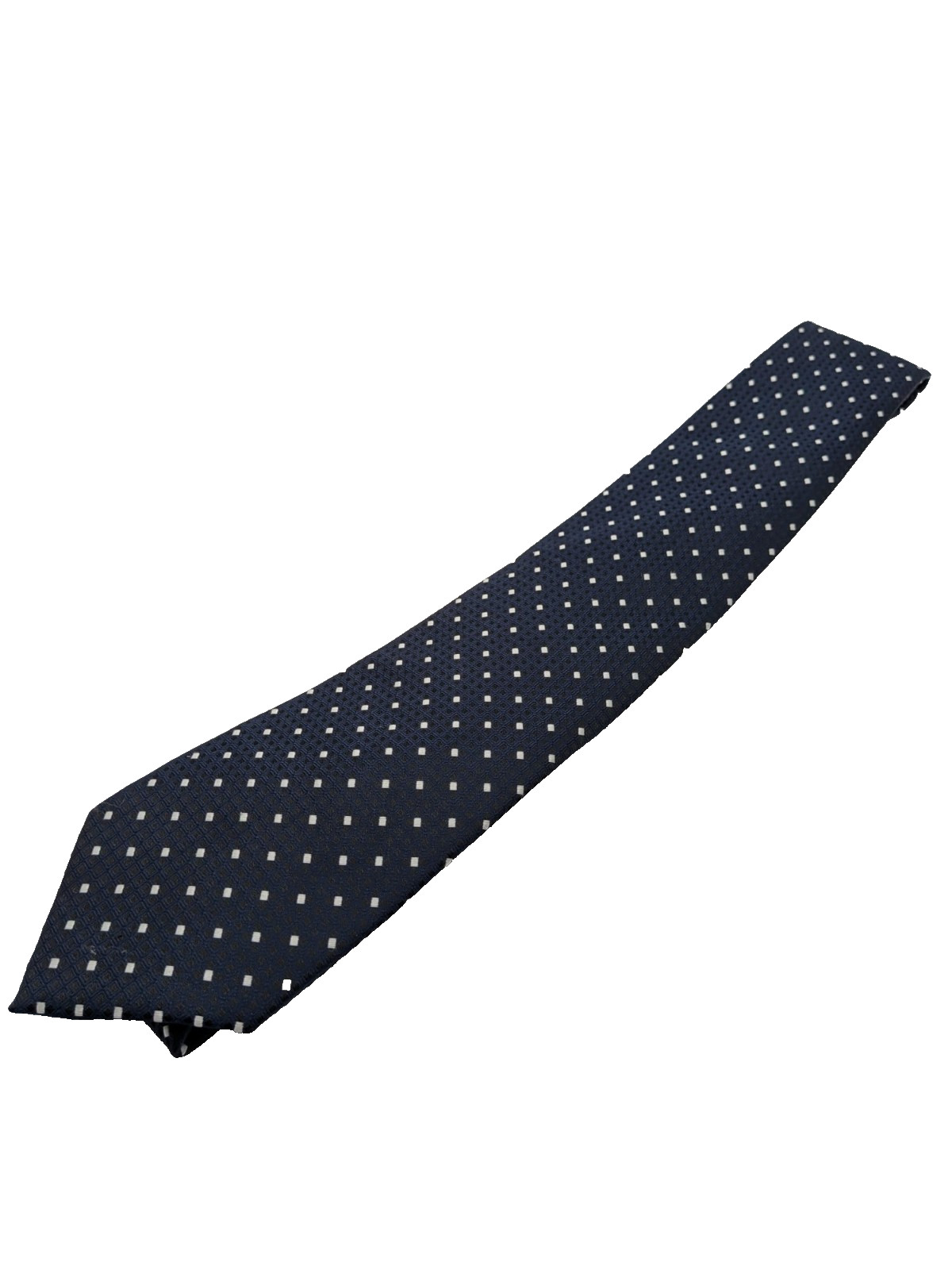 Cravatta uomo blu navy a pois microfibra elegante classica matrimonio image 4
