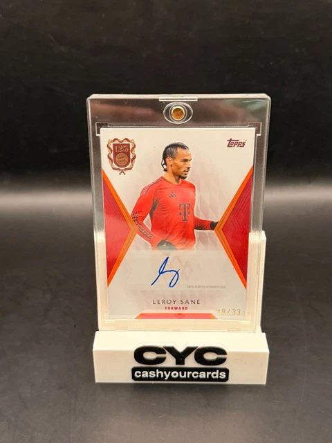 Leroy Sane Auto /33 2024-25 Topps FC Bayern München 125 Years Anniversary