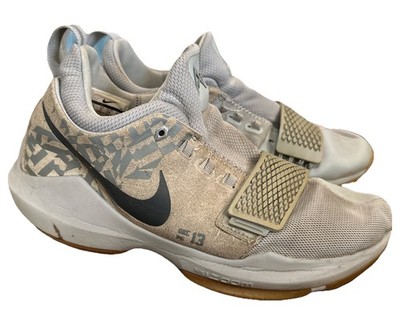 Nike Paul George 1 Superstition Cool Gray And Gum Size 10 Basketball Shoes