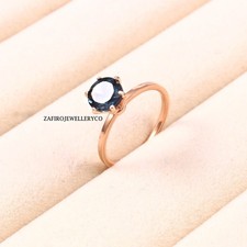 London Blue Topaz, Engagement Ring, Birthday Ring, 925 Sterling Silver