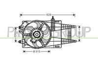 Prasco LüFter MotorküHlung FüR Lancia Ypsilon 1.2 1.4 16V Musa Fiat Idea