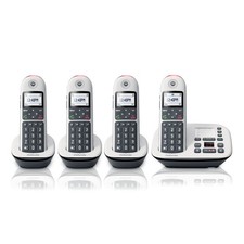 Motorola CD5014 Digital Cordless Telephone Phone with Answering Machine 4 Han...