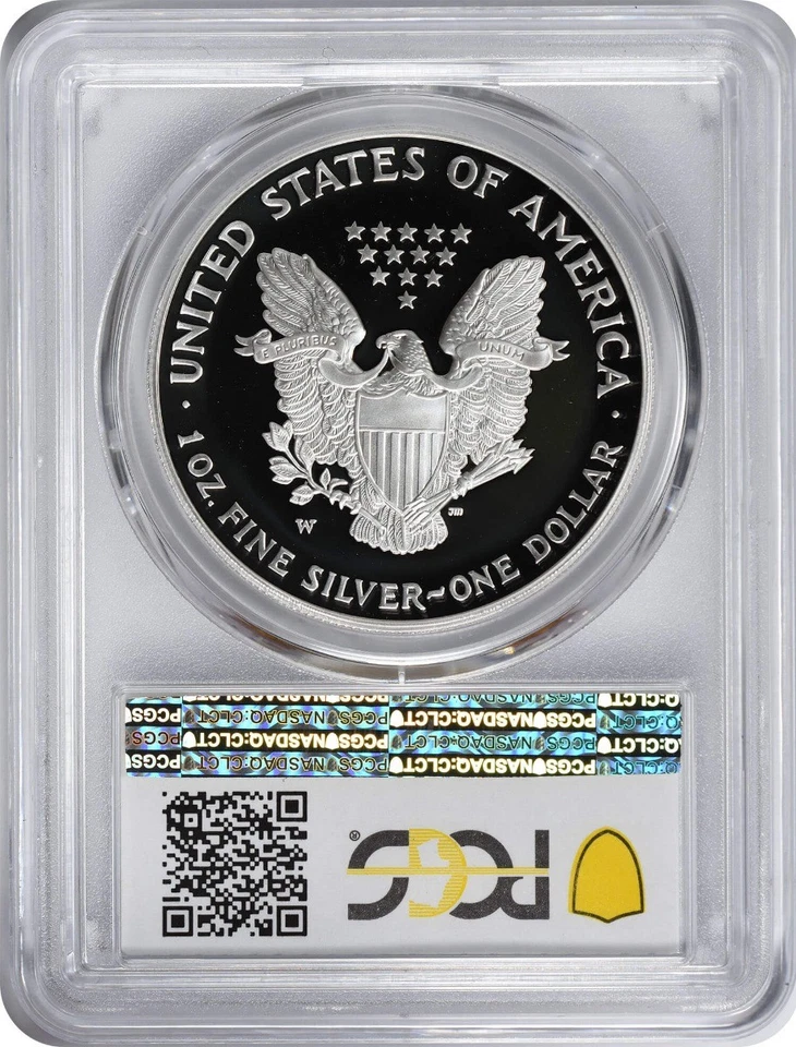 2005-W American Silver Eagle Dollar PR69DCAM PCGS Proof 69 Deep Cameo - Image 2 of 2