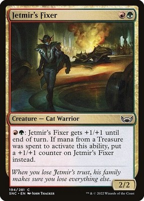 (1x FOIL) JETMIR'S FIXER - Streets of New Capenna   MTG Magic the Gathering Card