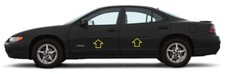 Chrome Door Side Belt Molding Moulding Body Trim For Pontiac Grand Prix 1997-03 Chrome Door Side Belt Molding Moulding Body Trim For Pontiac Grand Prix 1997-03