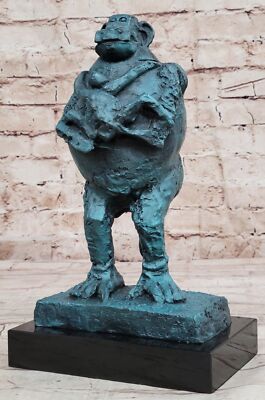 Abstract Modern Art Monkey and Infant Bronze Statue Inspired Picasso Statue