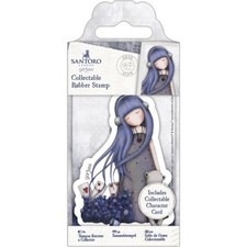 Gorjuss Girl SANTORO Cling Unmounted Rubber Stamp Dear Alice GOR 907155 NEW