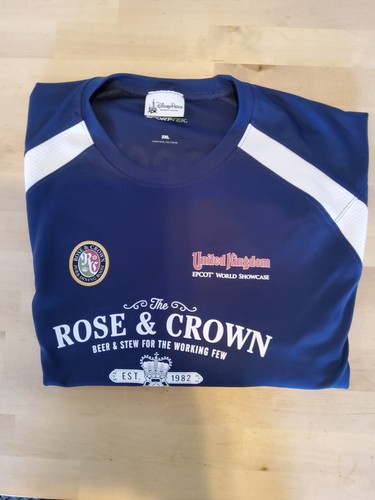 Epcot Disney Parks Rose And Crown Großbritannien T-Shirt Bier/Eintopf Schaukasten 2xl
