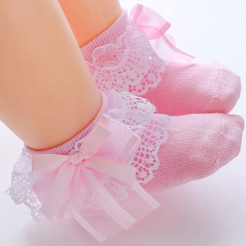 GIRLS BABY TUTU SOCKS SPANISH SATIN BOW SOCKS SOFT FRILLY TULLE KIDS AGES 0-6 Y - Picture 15 of 28