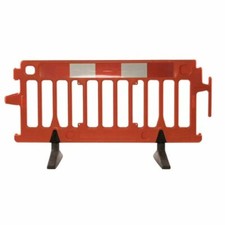 Pedestrian Barrier Floor Standing Red Health Safety 100x200x100cm LE4 Collection