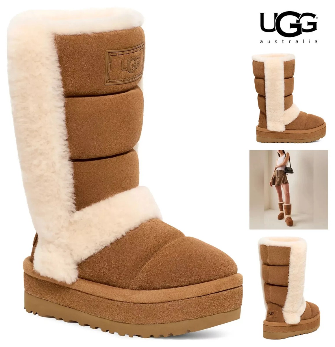 UGG Classic Chillapeak Tall Boot Spill Seams Platform Womens