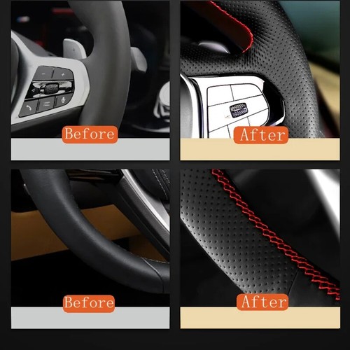 Braid Car Steering Wheel Cover For Jeep Grand Cherokee ZJ WJ WK WK2 WL 1993-2021 - Picture 6 of 12