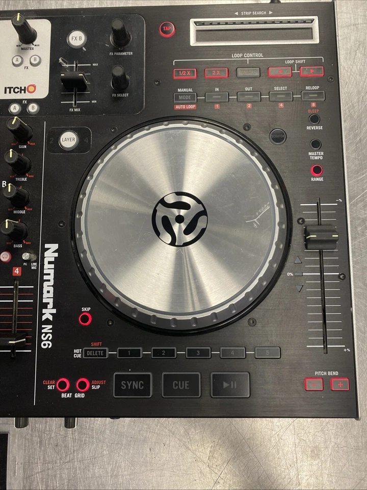 Numark NS6 4 Channel DJ Controller Untested - Image 4 of 4
