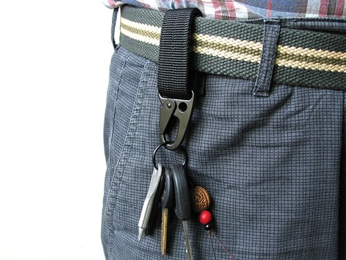 Gancho de llave militar de nailon hebilla de molle hebilla colgante exterior cinturón mosquetón clip - Imagen 12 de 15
