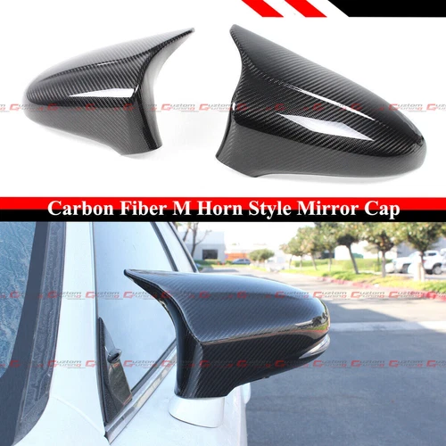 2014-19 LEXUS GS GSF ES RC RCF LS M STYLE CARBON FIBER SIDE MIRROR COVER CAP