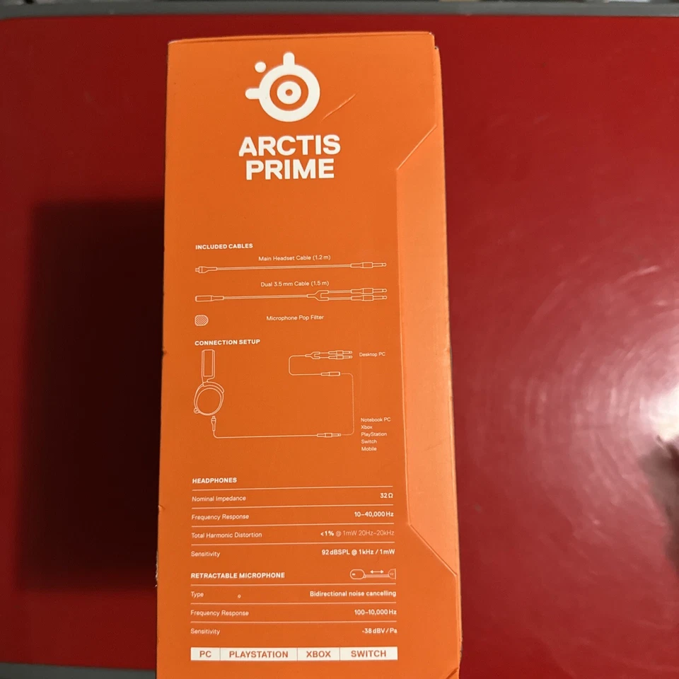 STEELSERIES ARCTIS PRIME - Wired High Fidelity eSports/Gaming Headset NEW-SEALED - Image 4 of 4