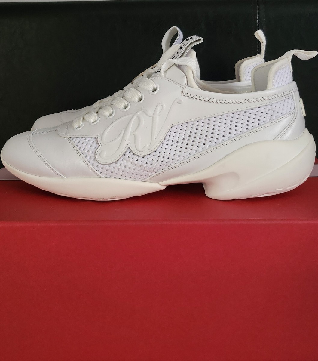 ROGER VIVIER Viv' Match スニーカー Roger Vivier Viv Match Embossed Leather And Mesh Sneakers 37