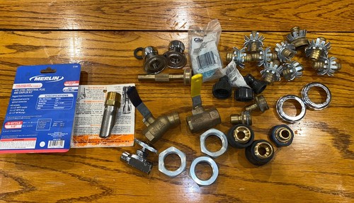 Plumbing Parts Lot Valves Hog Waterer Nipple Nozzles Fittings Connectors