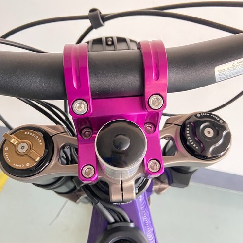KKE Handlebar Risers Kit Fit SurRon -X/Talaria Sting eBike Brackets Gript Purple - Picture 3 of 10