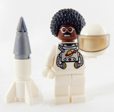 NEW LEGO ASTRONAUT MINIFIG space nasa rocket scientist stem afro