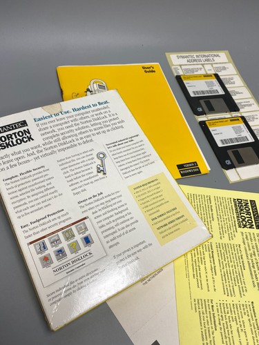 SYMANTEC NORTON DISKLOCK VERSION 3.5 WINDOWS/DOS BOXED SEALED ( 1994 software ) - 第 5/5 張圖片