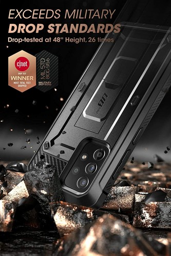 SUPCASE Multi-Layered with Screen Case +Stand Shockproof Cover for Galaxy A52 - Picture 18 of 28