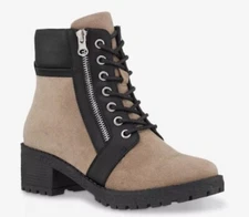 Women’s GC Shoes Taylor Combat Bootie Tan / Black Size: 8 NIB