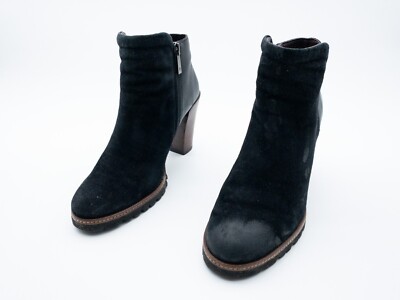 Marc O'Polo Damen Stiefelette Ankle Boots Leder schwarz Gr 38 EU Art 16047-98