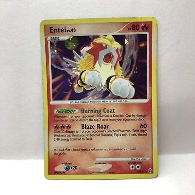 Entei Holo Pokemon Card #4/132 | eBay