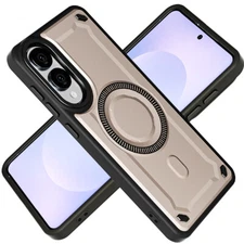 AICase Magnetic Protective Case for Samsung Galaxy S25 Edge Anti-Collision Hard