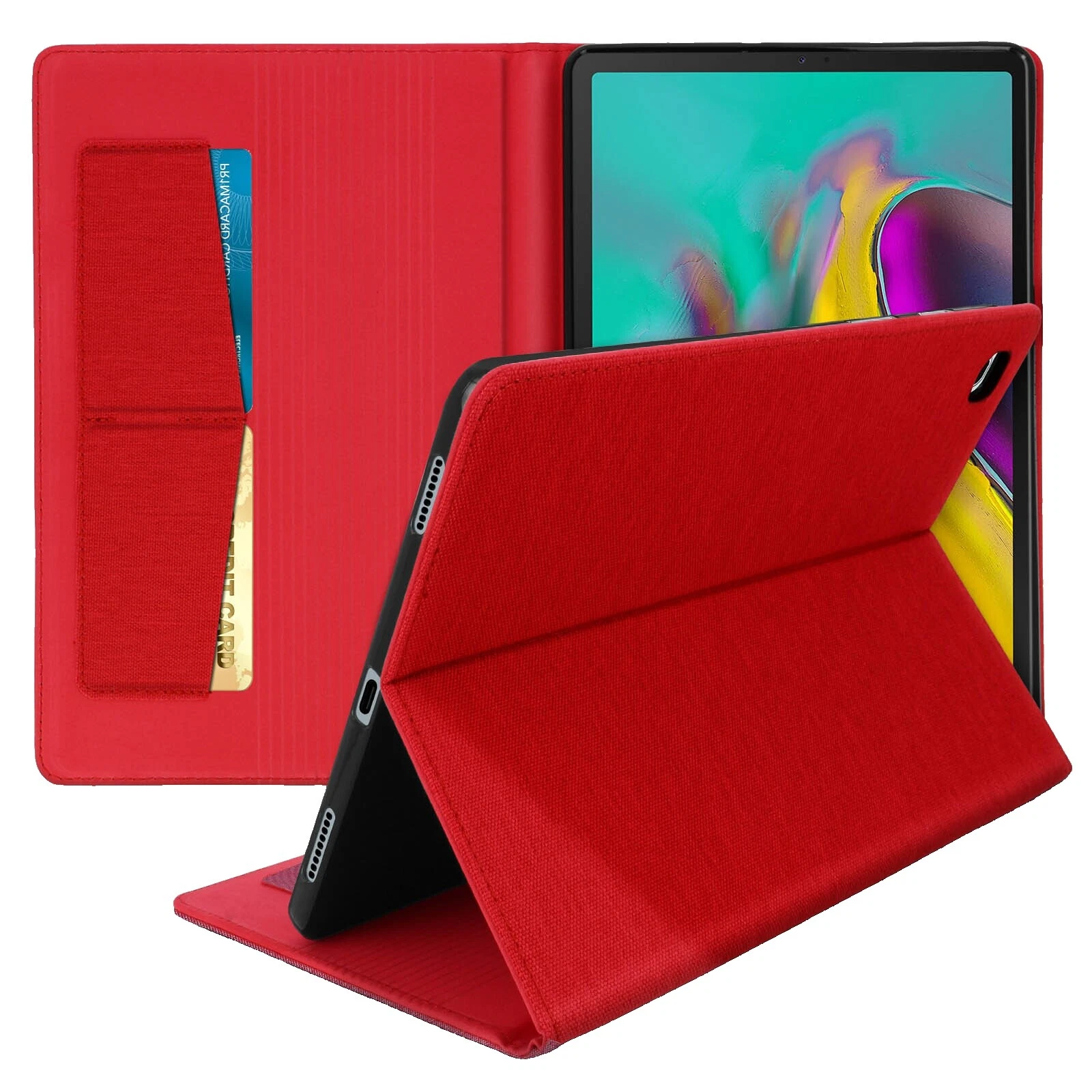 Canvas Folding Folio Cases for Samsung Tablets & eReaders