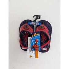 Spiderman Light Up Sandals Boys Size 7/8 Red Spidey Shoes Marvel