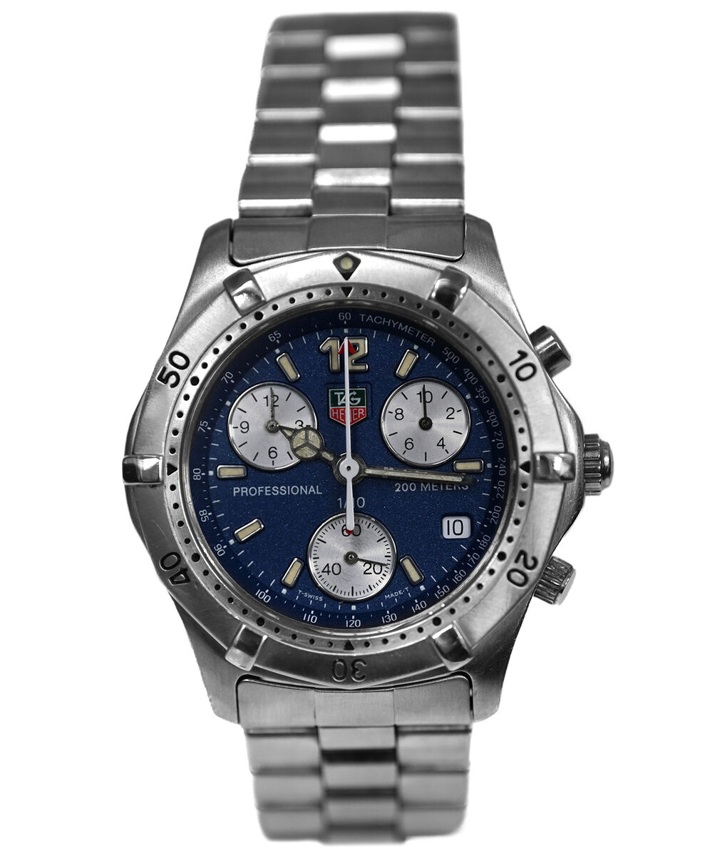 Tag Heuer 2000 Professional CK1112 Chronograph Date Steel Tag Heuer 2000 Professional CK1112 Chronograph Date Steel
