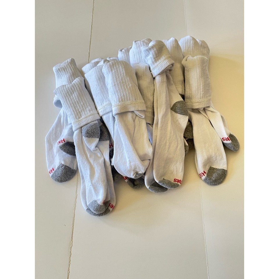 Hanes Men's Lightweight Comfort Super Value Crew Socks 20Pk eBay