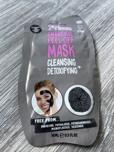 7th Heaven Charcoal Peel-Off Mask (Cleansing & Detoxifying) 0.3 oz NEW