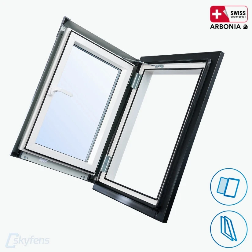 Dachfenster Ausstieg Kunststoff Gedämmt - AFG (PVC) Skylight LOFT - Dachausstieg - Bild 3 von 4