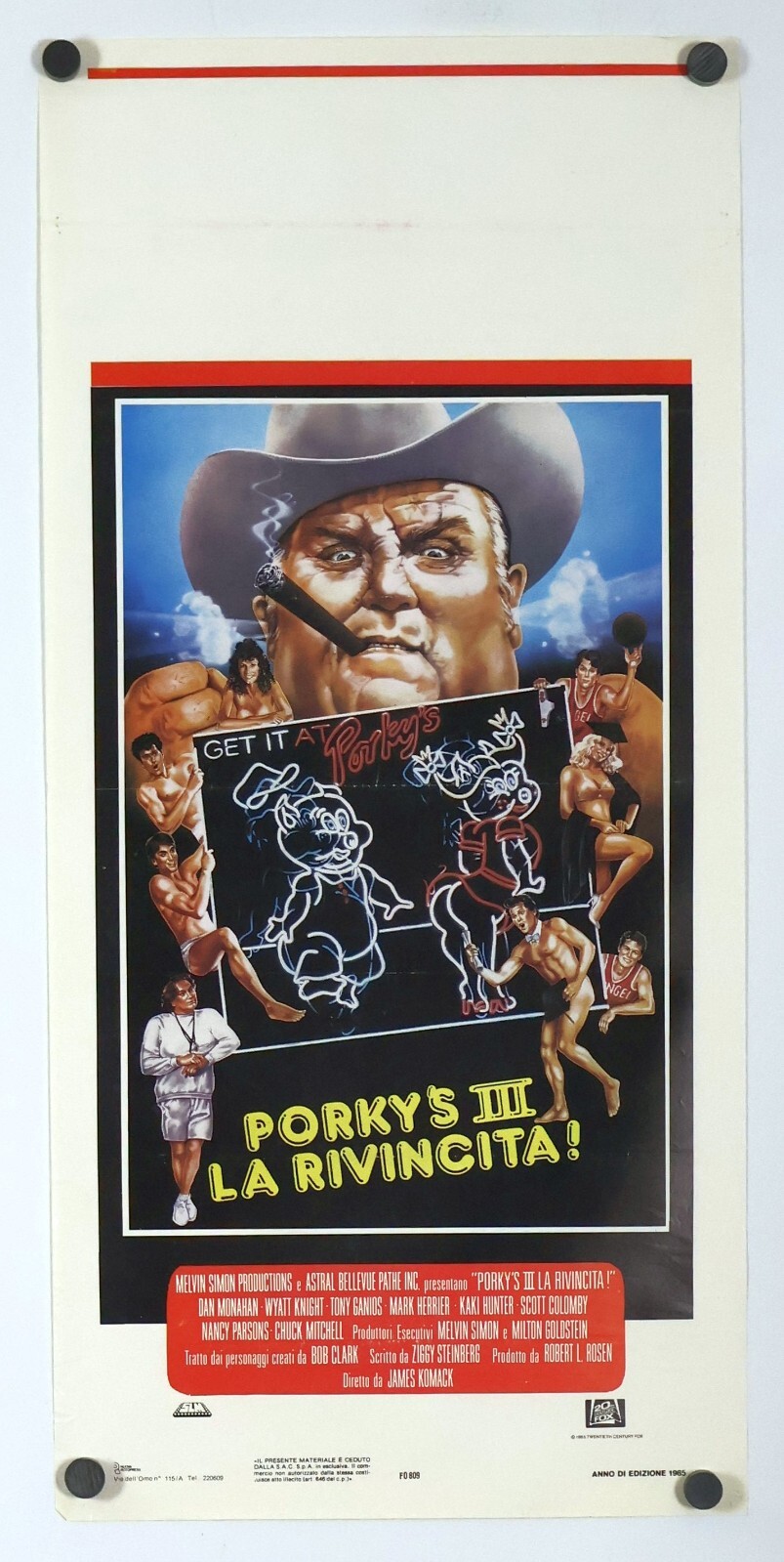 Locandina originale film Porky's III - La rivincita! (1985) - Regia di James Komack