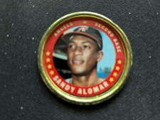 1971 Topps Baseball Coin # 28 Sandy Alomar Sr. - California Angels (VG/EX)
