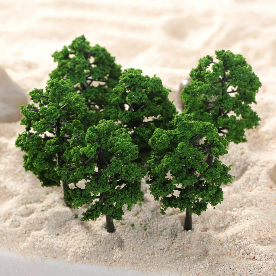 10PCS Trees Model HO N Scale Train Railway Wargame Park Layout Scene Decoration - Image 4 of 4