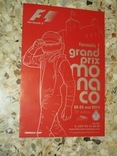 72 EME GRAND PRIX MONACO 2014 AFFICHE ORIGINALE F1 FORMULE 1 FORMULA ONE