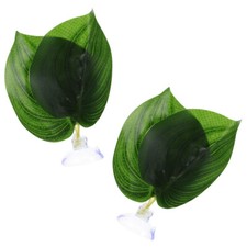 2PCS Reptile Plants Decorative Aquarium Plants Artificial Fish Tank Plants