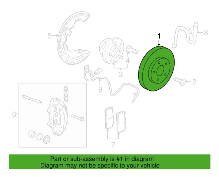 New ACDelco Genuine GM OEM Front Disc Brake Rotor 13528522 CTS CT5 Camaro Foto 3 de 4