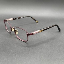 Safilo Emozioni EM 4380 LHF Eyeglasses Frame Tort  Wine Italy 52-17-130 Used