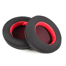 2 Replacement Mesh Ear Pads for EDIFIER HECATE G4 Black  Red 