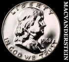 1962 Silver Franklin Half Dollar - Choice Gem Proof  Lustrous  #J9602