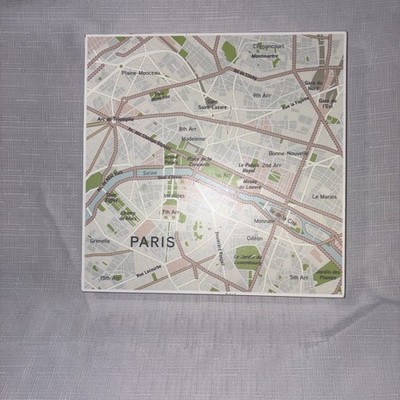 Streets Of Paris Wall Hanging Art 10 x10 