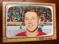 1966-67 Topps USA Test Issue Alex Delvecchio Super Rare