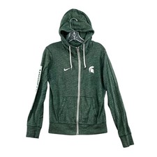 Nike Michigan State Spartans Hoodie Womens Medium Green NCAA Sportswear Football