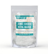 Non-Nano Zinc Oxide, Pure Uncoated, Convenient Resealable Bag for Storage 2 ...