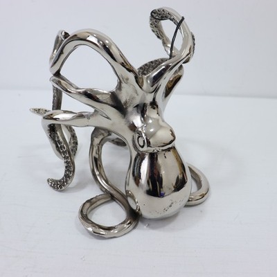 Culinary Concepts Oktopus Weinflaschenhalter Silber Tisch Mittelstück